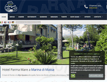 Tablet Screenshot of hotelparmamare.it
